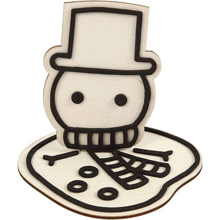 Melted Snowman Decoration Figure