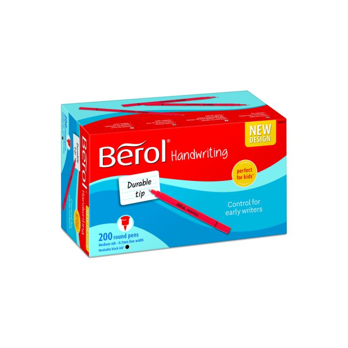 Berol Handwriting Pens Classpack - Black - Pack of 200