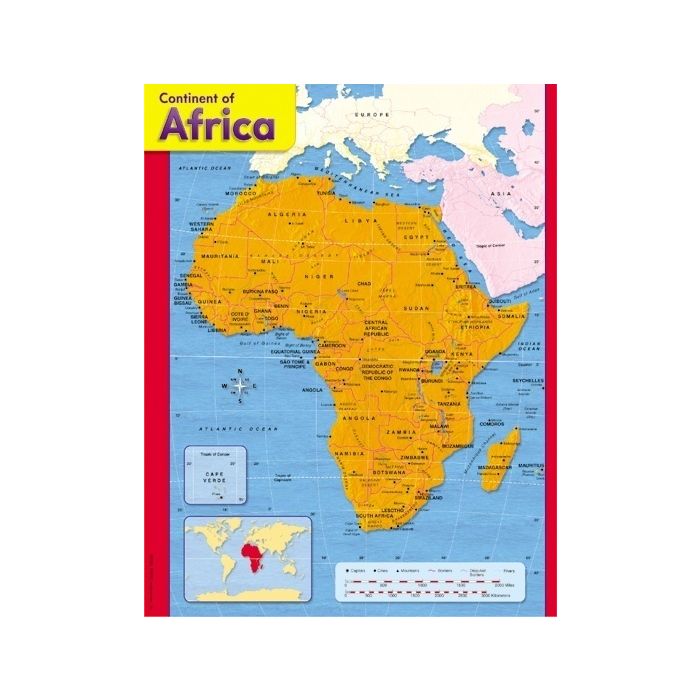 Learning Charts Combo Packs - Continents - Pack of 7