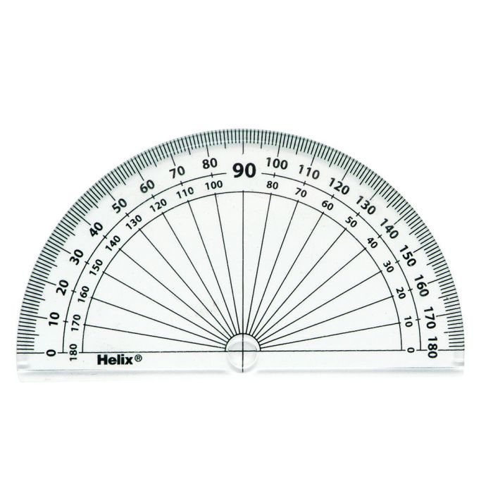 Helix Protractors 100mm 180&deg; - Pack of 50