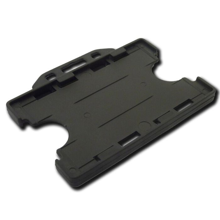 Card Holder Double Sided Landscape - Black - Pack of 50