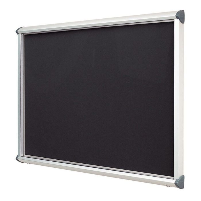 Shield Interior Showcase Aluminium Frame 575 x 712mm - Black
