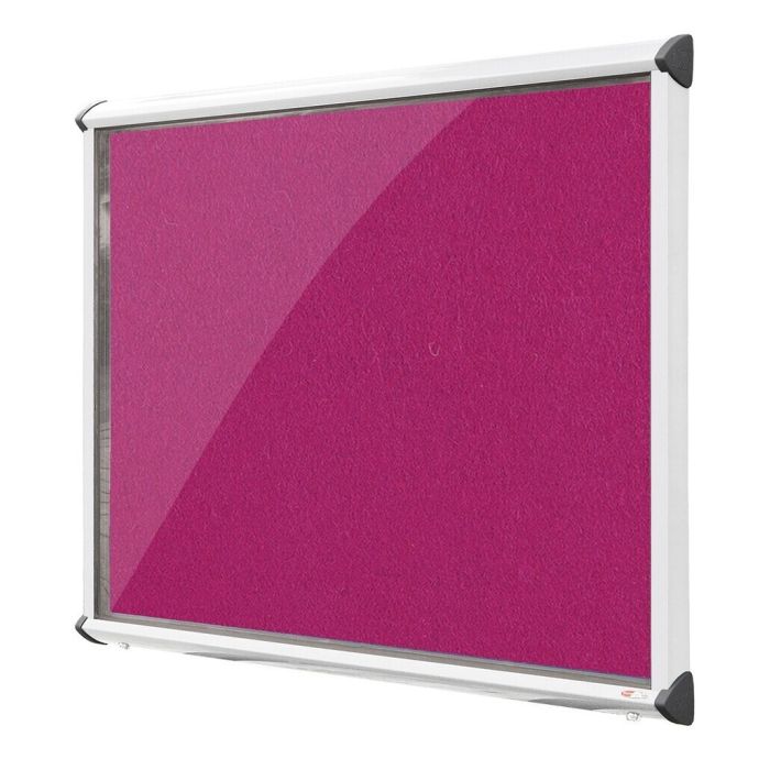Shield Interior Showcase Aluminium Frame 575 x 712mm - Magenta