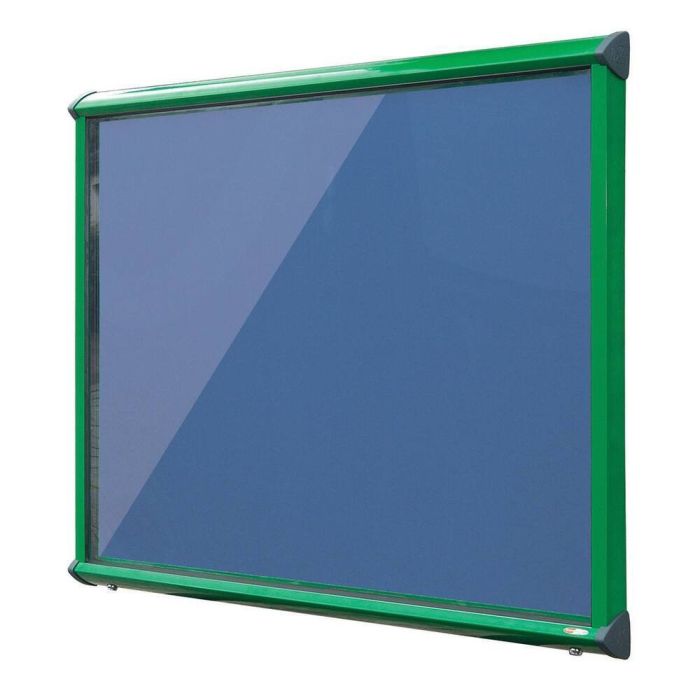 Shield Interior Showcase Green Frame 575 x 712mm - Blueberry
