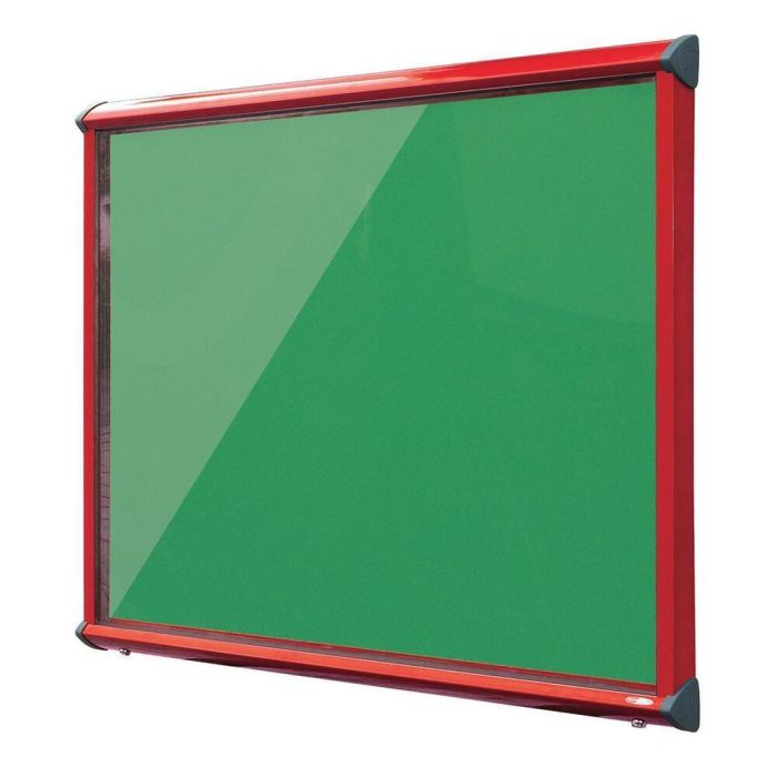 Shield Interior Showcase Red Frame 750 x 967mm - Quince