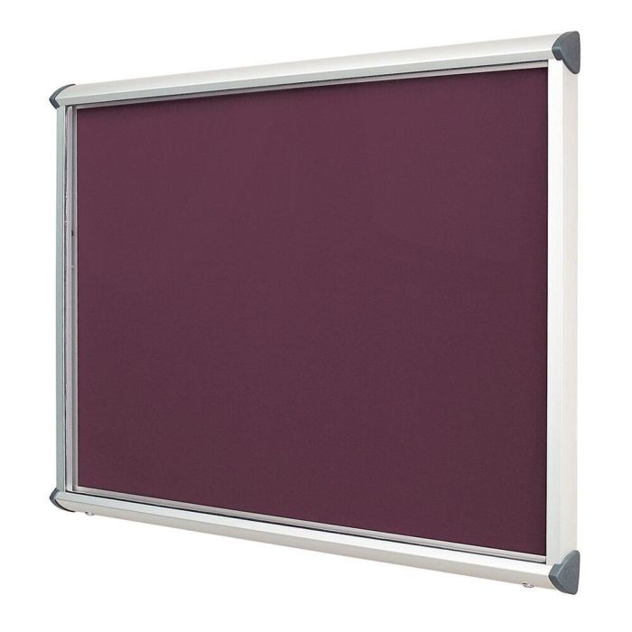 Shield Interior Showcase Aluminium Frame 750 x 537mm - Dark Wine