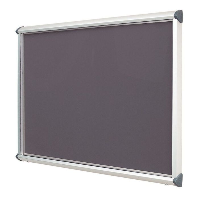 Shield Interior Showcase Aluminium Frame 750 x 537mm - Gunmetal