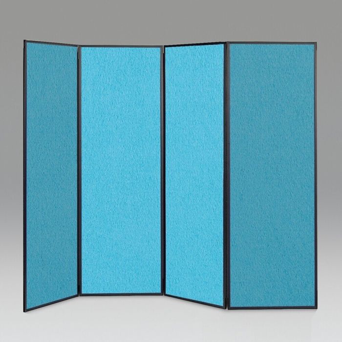 Busyfold Light 1800 Display System 4 Panel - Cyan