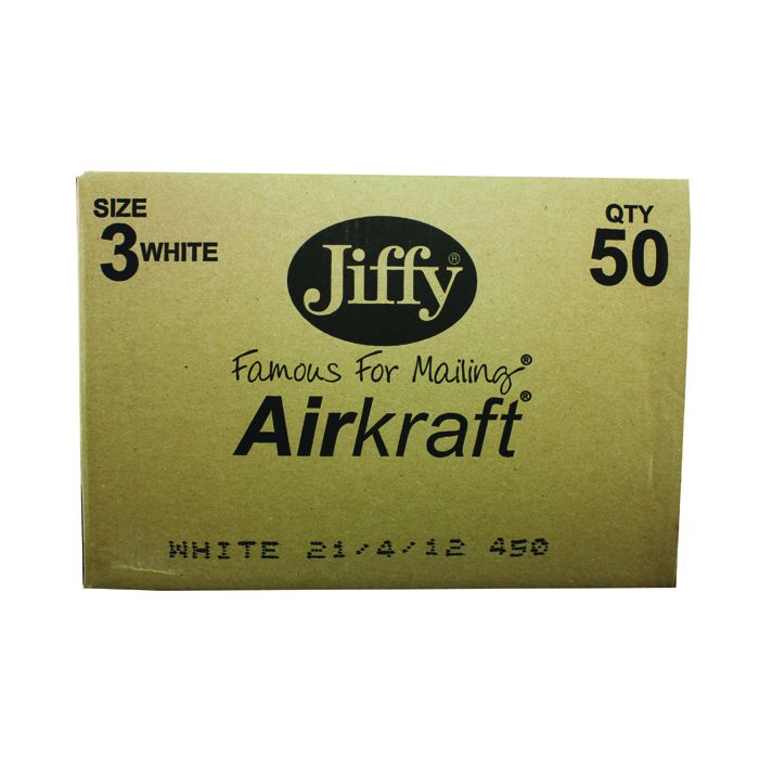 Jiffy Airkraft White - 220 x 320mm - Pack of 50