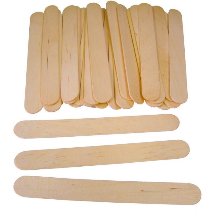 Jumbo Lollipop Sticks Natural 150 x 19mm - Pack of 100