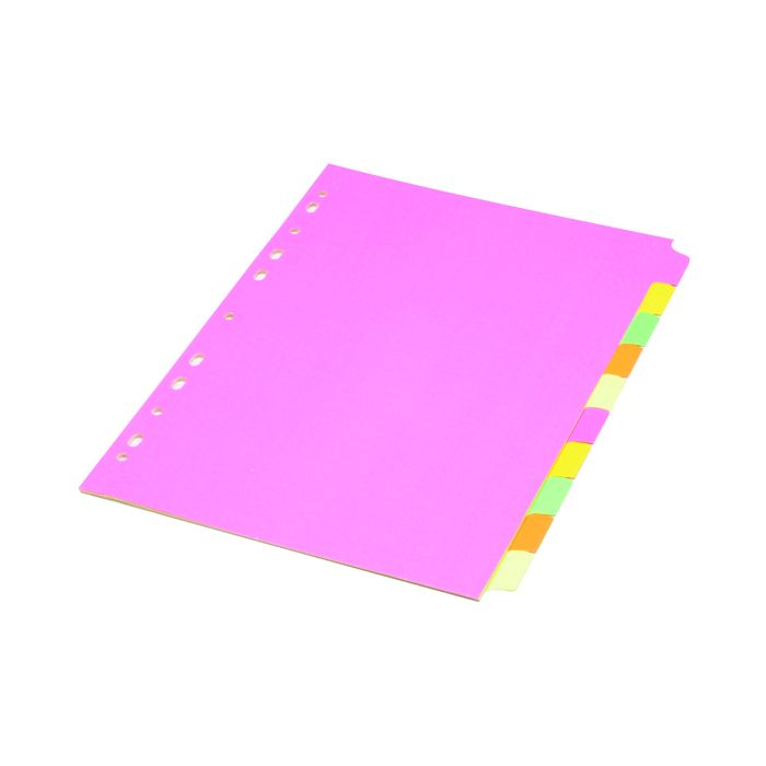 Fluorescent Subject Dividers - 10 Part
