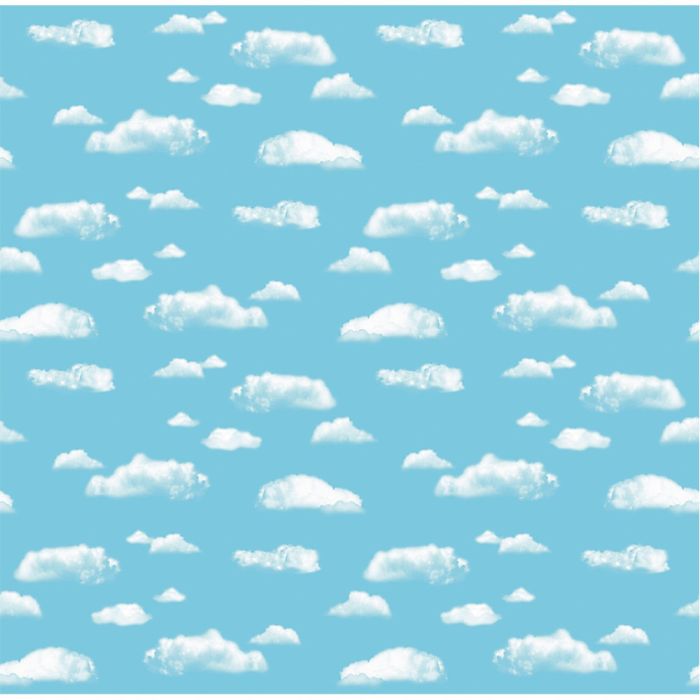 Fadeless Extra Wide Display Paper Roll - 1218mm x 3.6m - Cloud Design