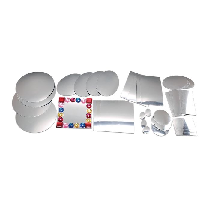 Assorted Plastic Mirrors - Pack of 32