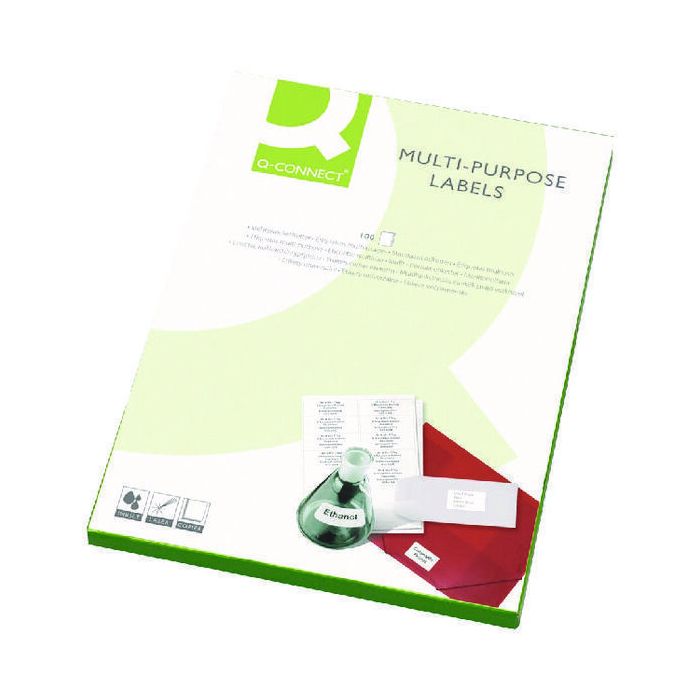 Copier & Laser Labels A4 Square Corners - 16 Per Sheet - Pack of 100