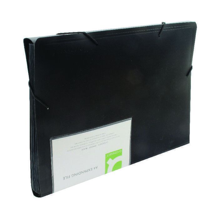 Expanding File 13 Pockets - Black