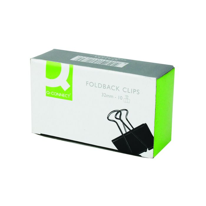 Foldback Clips - 32mm - Pack of 10