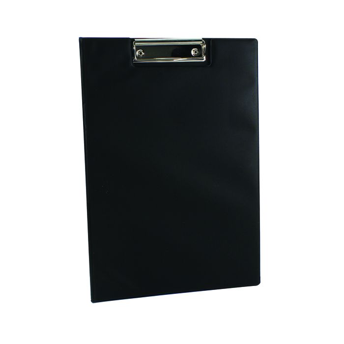 PVC Clipboards Foldover - Black