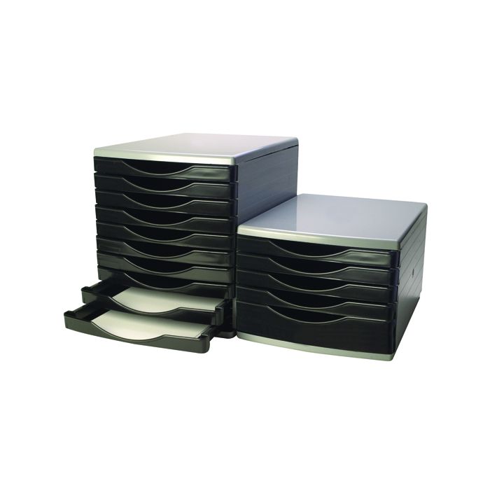 Drawer Set 5 Drawer - Black/Grey
