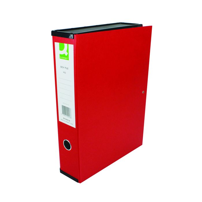 Box File Foolscap - Red
