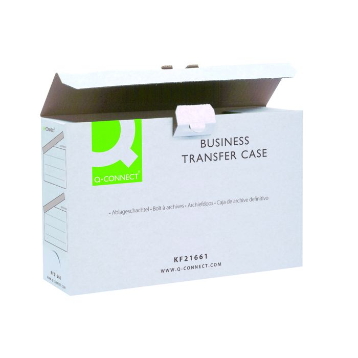Transfer Files Heavy Duty Twin Wall White - Pack of 10