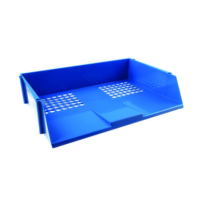 Wide Entry Letter Tray - Blue
