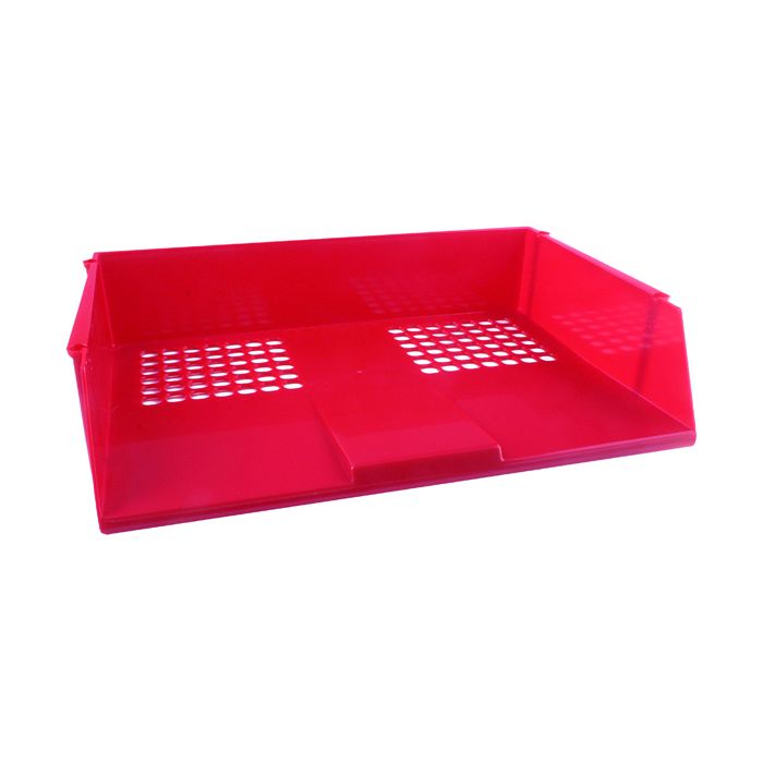 Wide Entry Letter Tray - Red