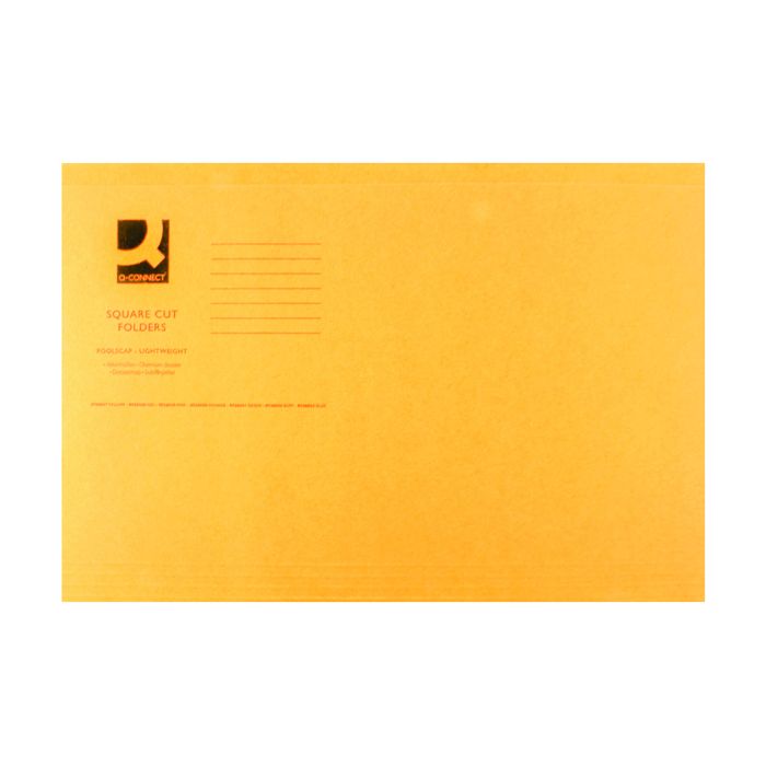 Square Cut Folders Light Weight - Orange - Pack of 100