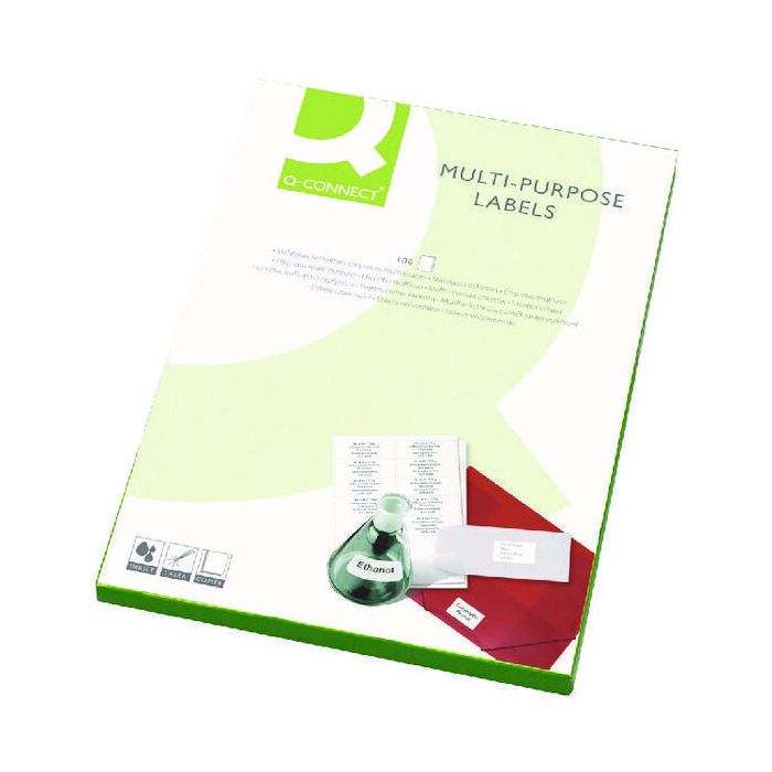 Copier & Laser Labels A4 Round Corners - 2 Per Sheet - Pack of 100