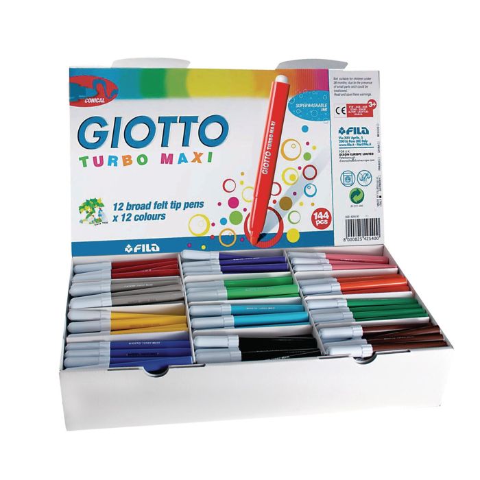 Maxi schoolpack 288 feutres Turbocolor Omyacolor Giotto