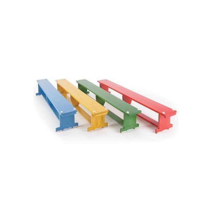 Activ-Bench 2m - Red/Green/Blue/Yellow With Castors - Pack of 4
