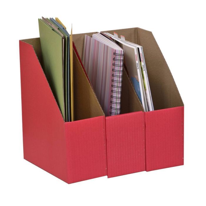 Library Boxes Red - LL2/10RD - Pack of 10