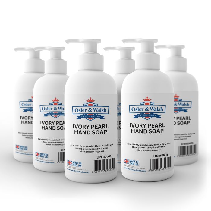 Premium Pearl Hand Soap - Ivory - 500ml - Pack of 6