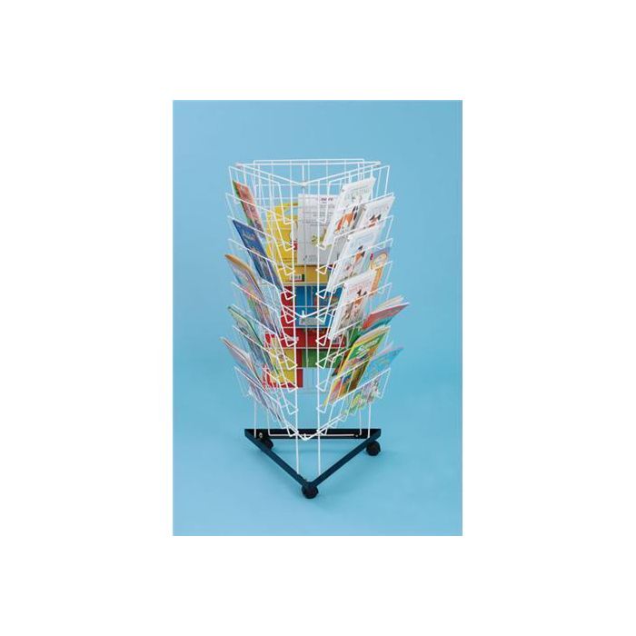 Mobile 3 Sided Book Rack