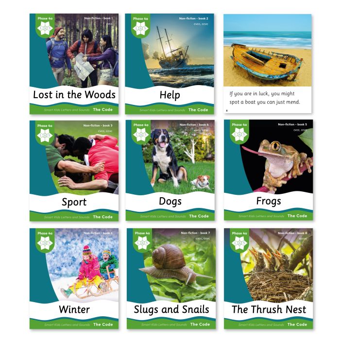 Smart Kids The Code Phase 4a Non-fiction Books - Set of 48
