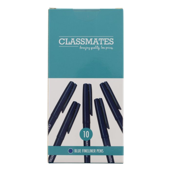 Classmates Fineliner Pen - Blue - Pack of 10