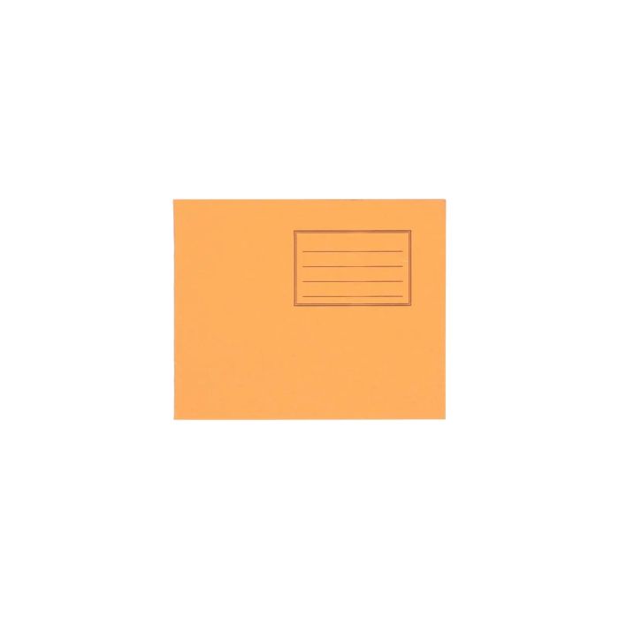 5.25 x 6.5" Exercise Book 24 Page Plain - Orange - Pack of 100