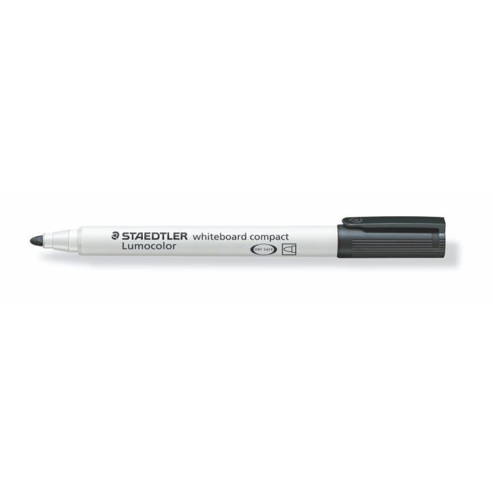 Lumocolor Drywipe Whiteboard Markers - Black - Pack of 36