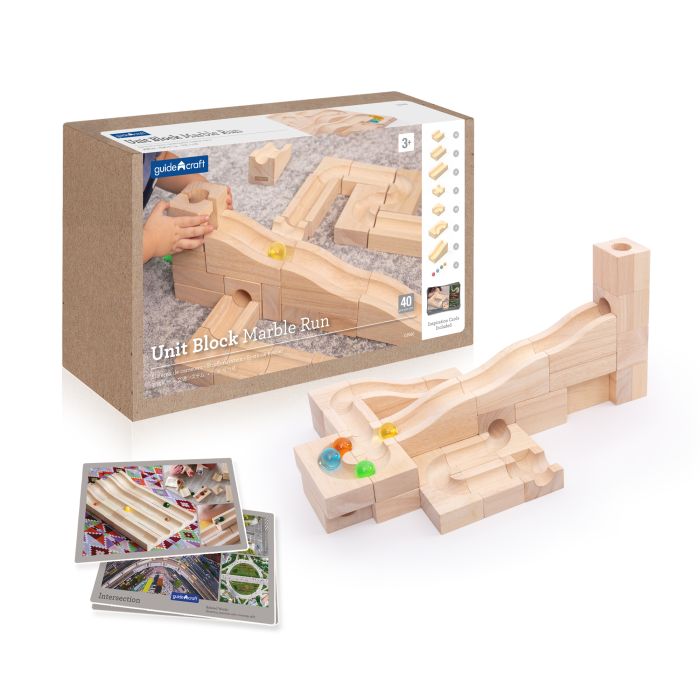 Unit Block Marble Run - 40 pieces