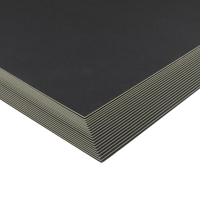 Mountboard A1 Single Side Black With Plain White Back - - Pack of 20