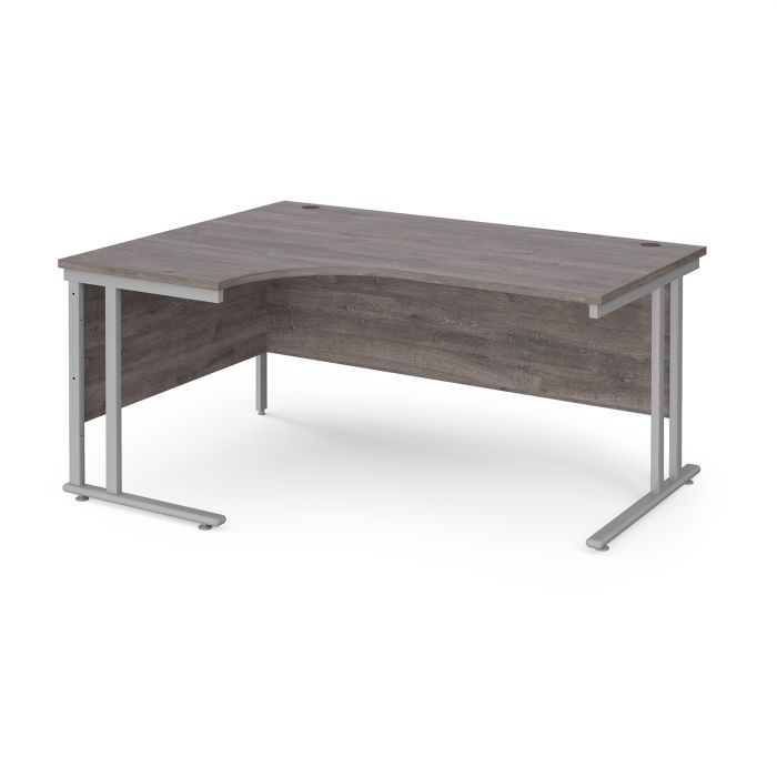 Classmates Left Hand Crescent Desk - Grey Oak