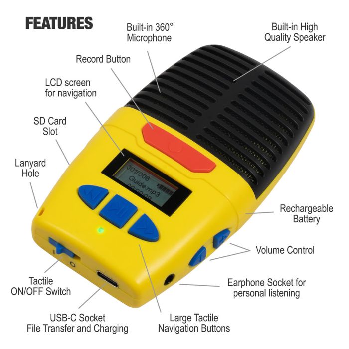 Talking Products Micro-Speaking Digital Voice Recorder