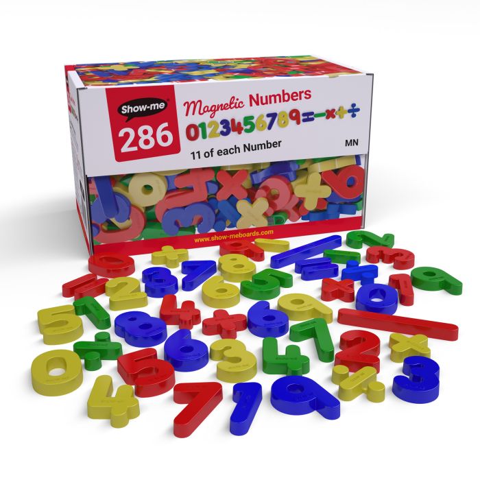 Show-me Magnetic Numbers and Maths Symbols - Pack of 286