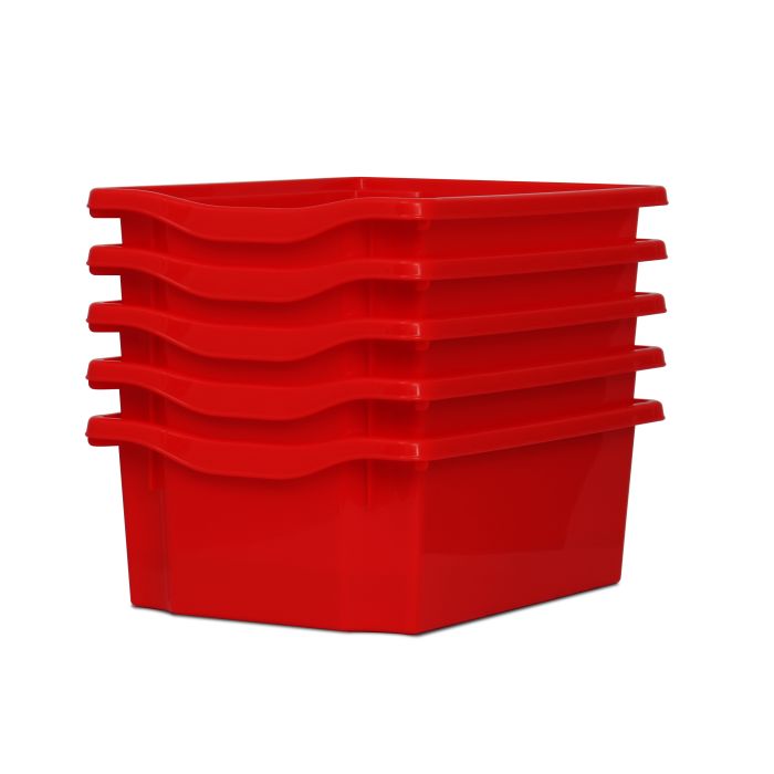 Monarch Double Storage Trays - Pack of 5 - Red