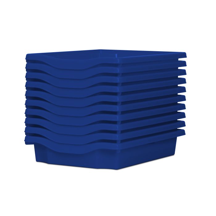 Monarch Single Storage Trays - Pack of 10 - Blue