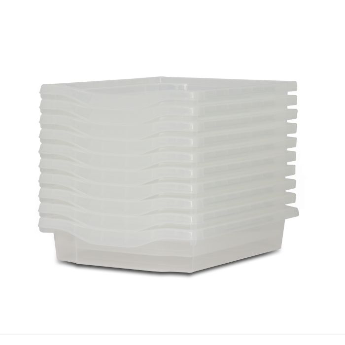 Monarch Single Storage Trays - Pack of 10 - Clear