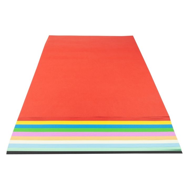 Mounting Paper Assorted Colours A2 - Pack of 100