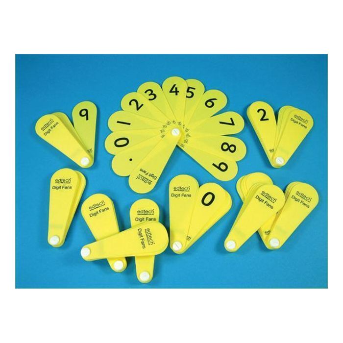 Pupil Number Fans - Pack of 10
