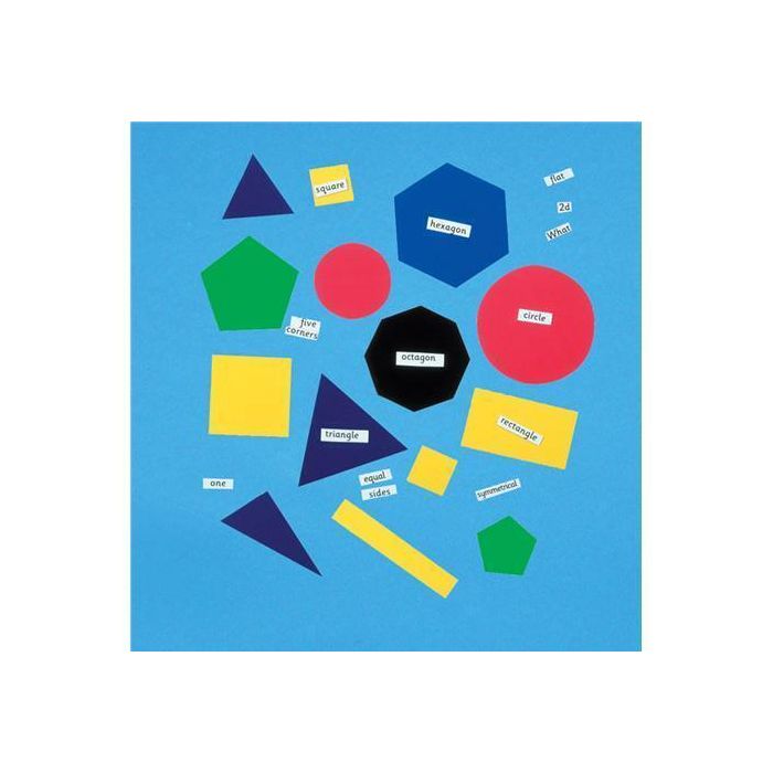 Magnetic 2D Shapes - Pack of 15