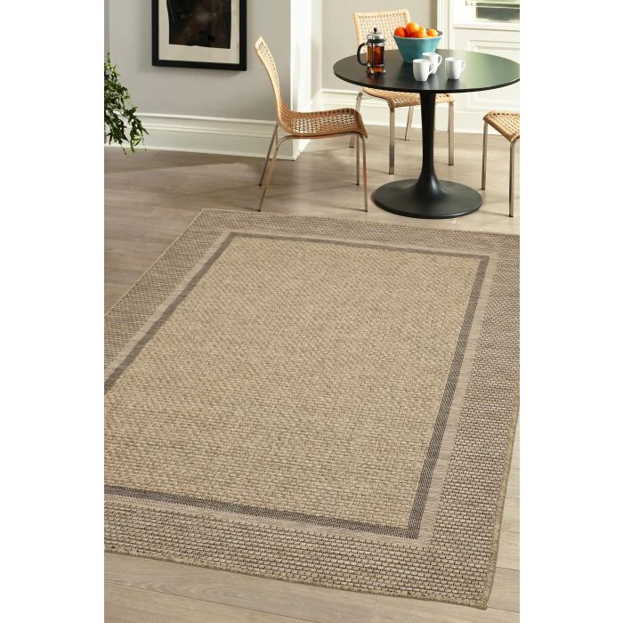 Natural Summer Indoor/Outdoor Flatweave Rug - Medium