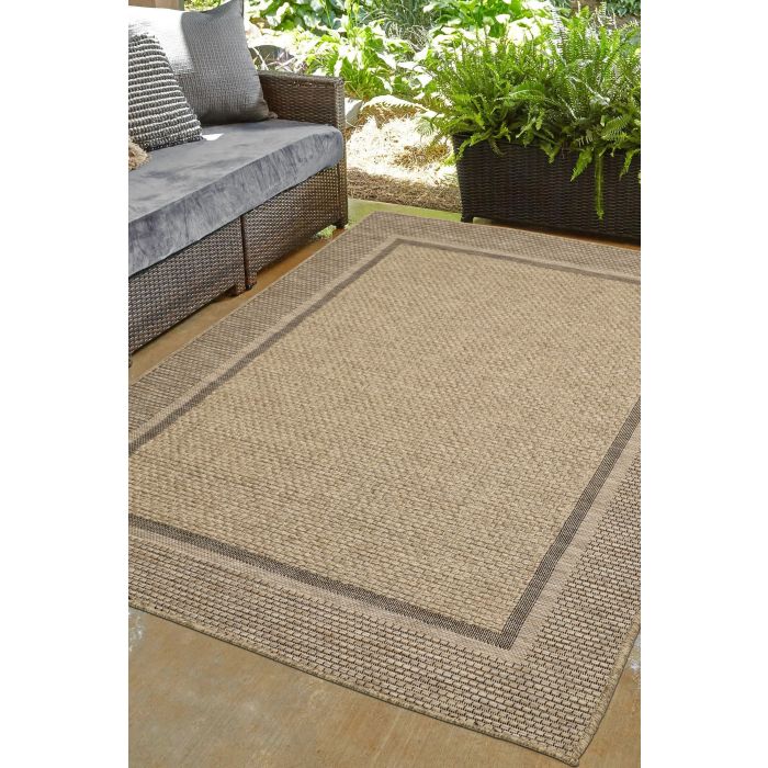 Natural Summer Indoor/Outdoor  Flatweave Rug -Large
